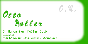 otto moller business card